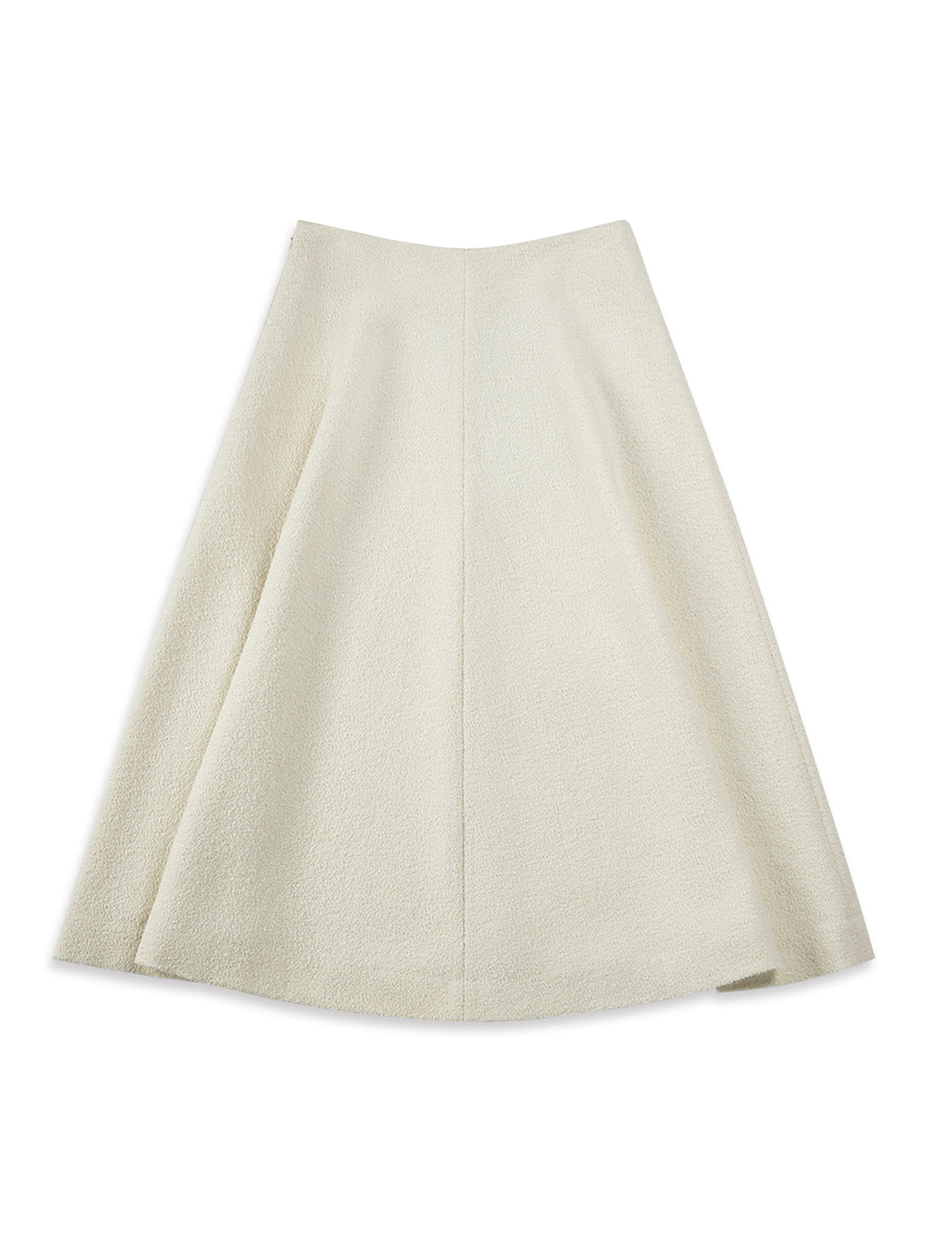 Textured Wool Flare Skirt