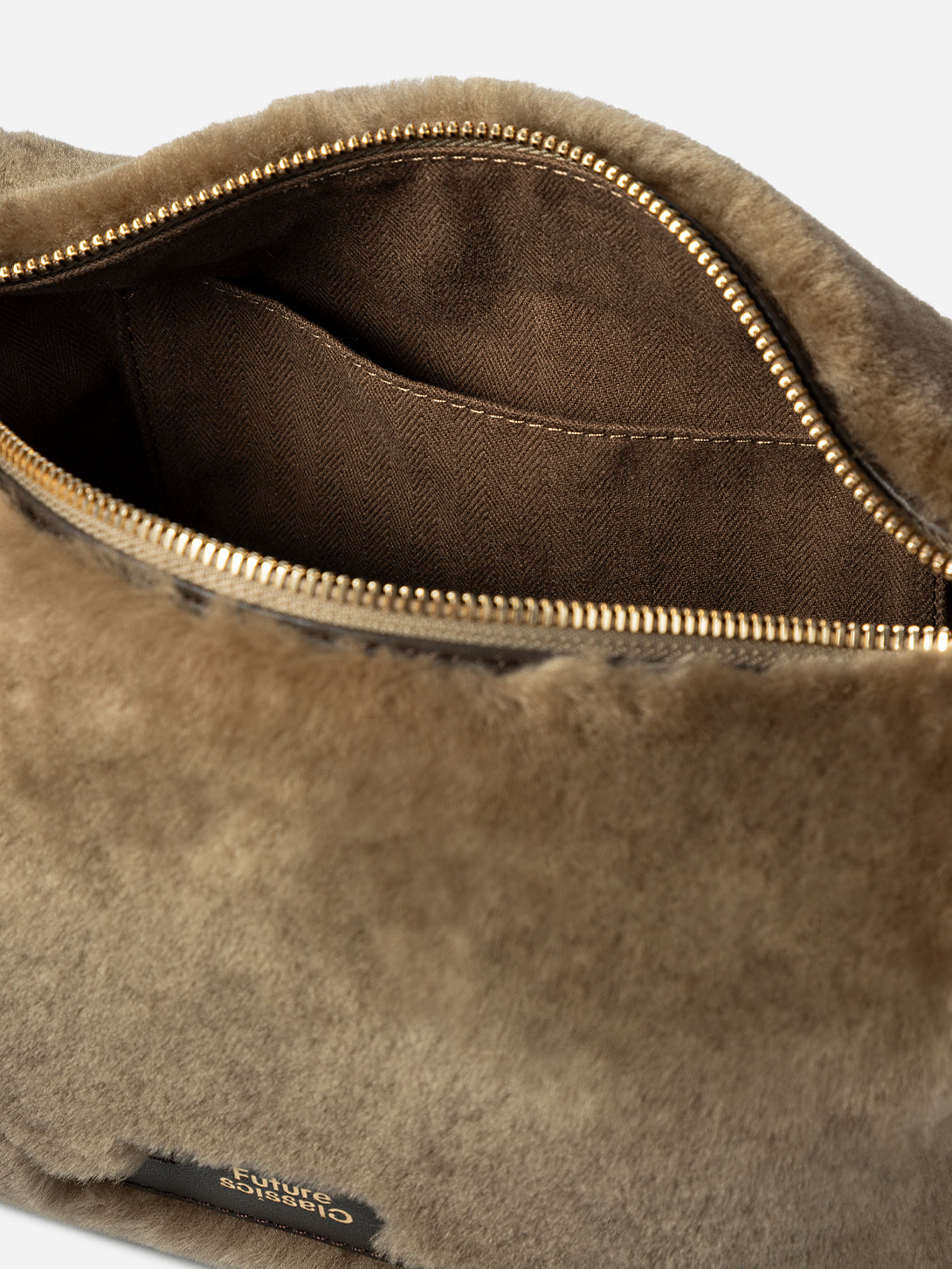 Sheepskin Top Handle Bag