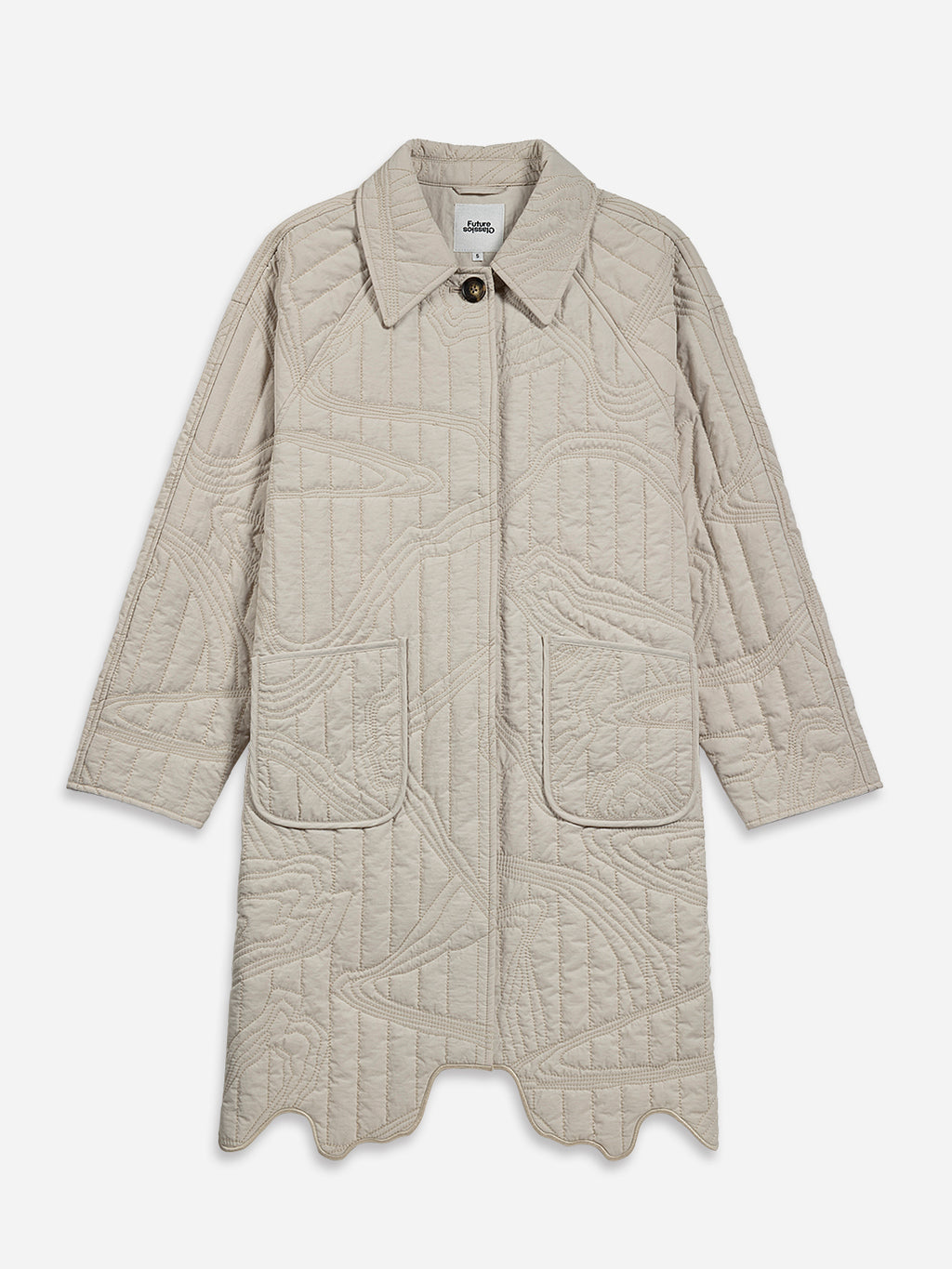 Marble Quilted Coat