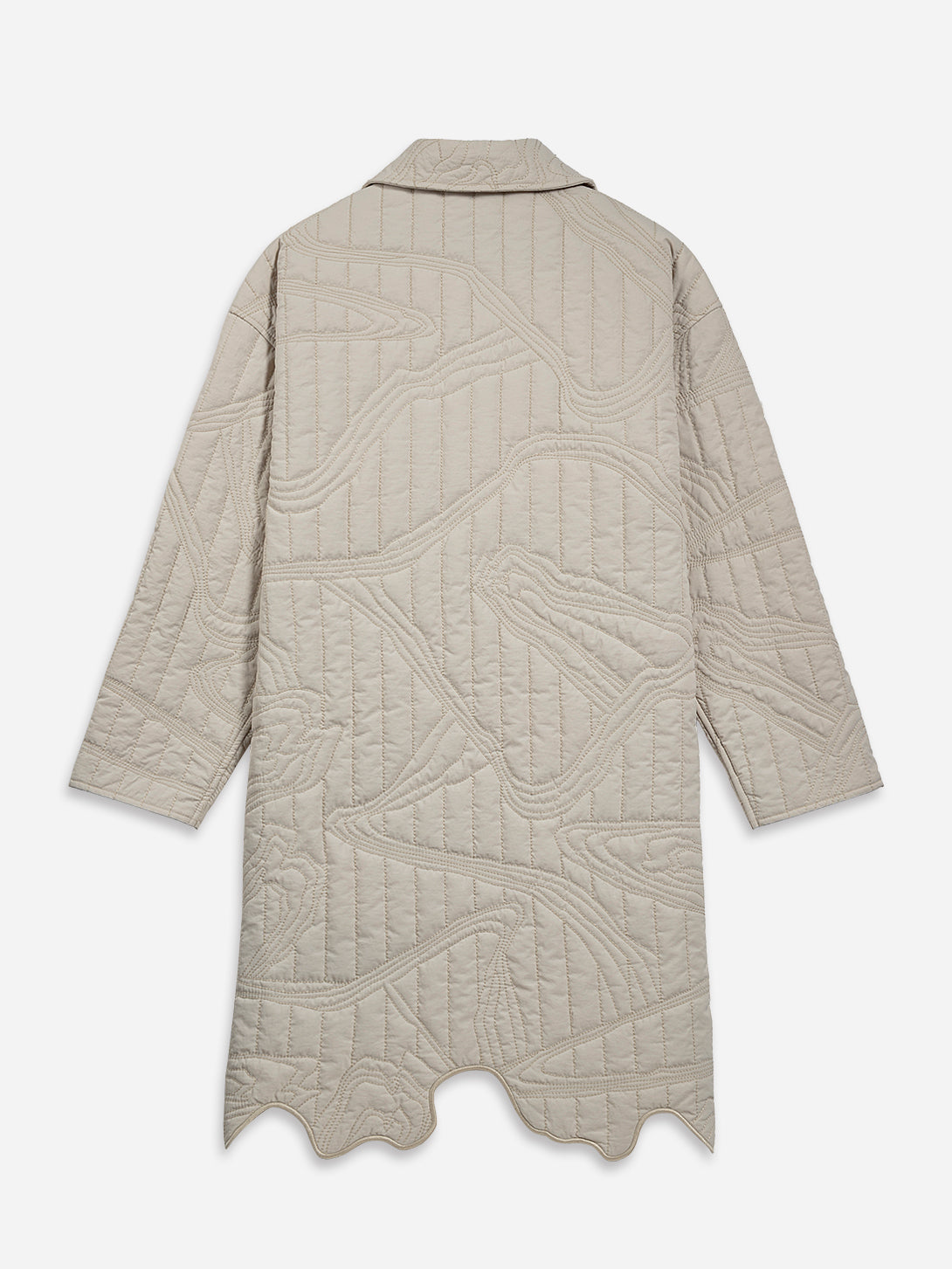 Marble Quilted Coat