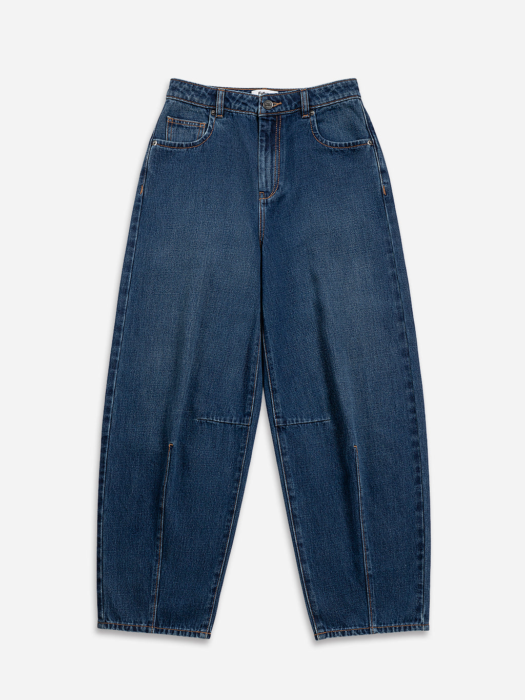 Structured Barrel Jeans