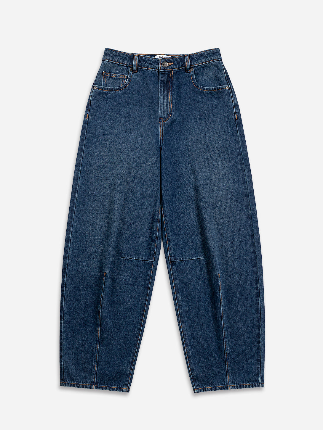Structured Barrel Jeans