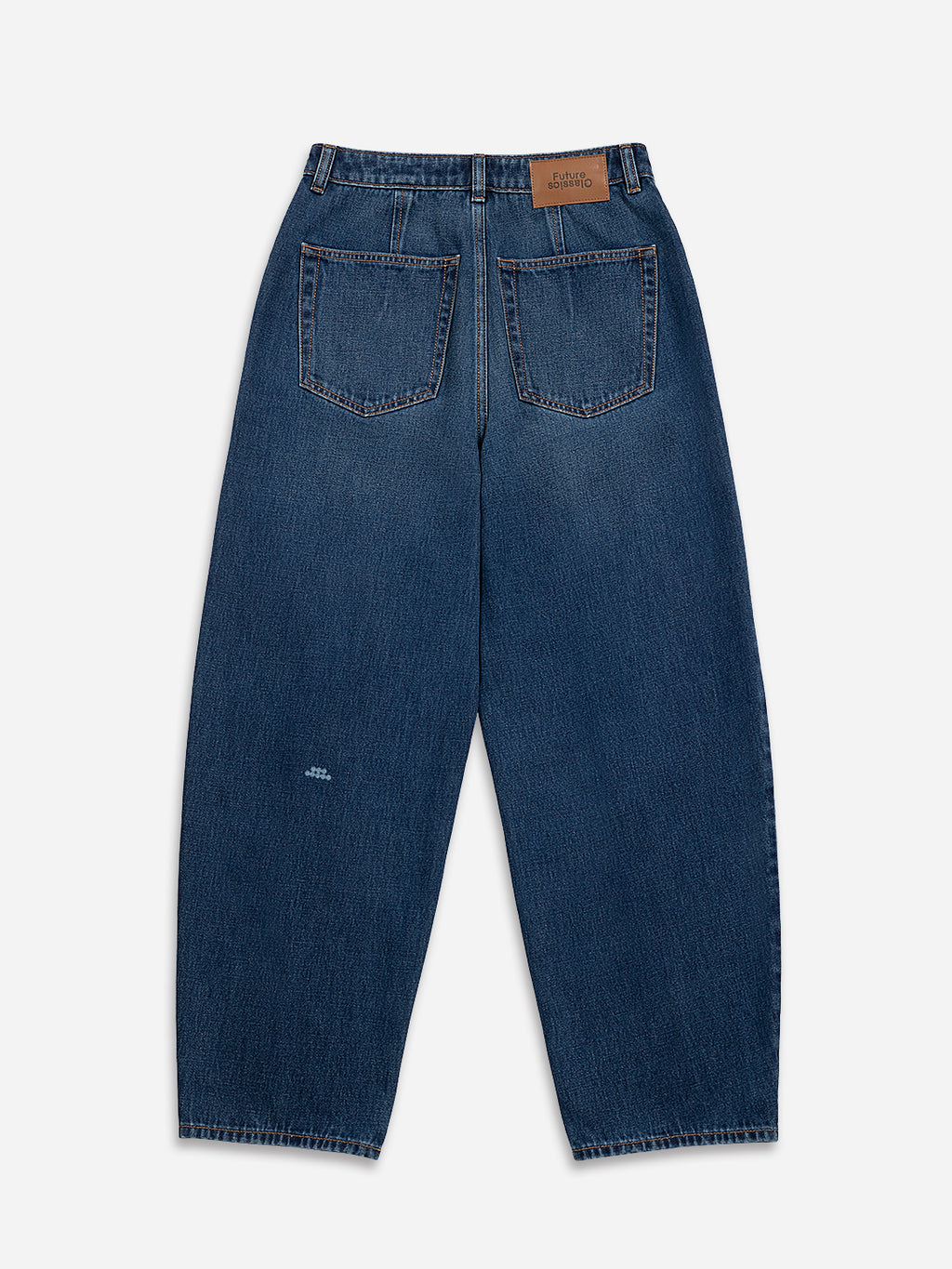 Structured Barrel Jeans