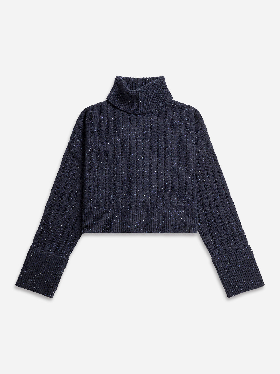 Cuffed Turtleneck Sweater