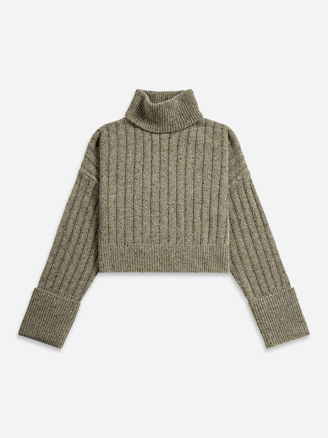 Cuffed Turtleneck Sweater
