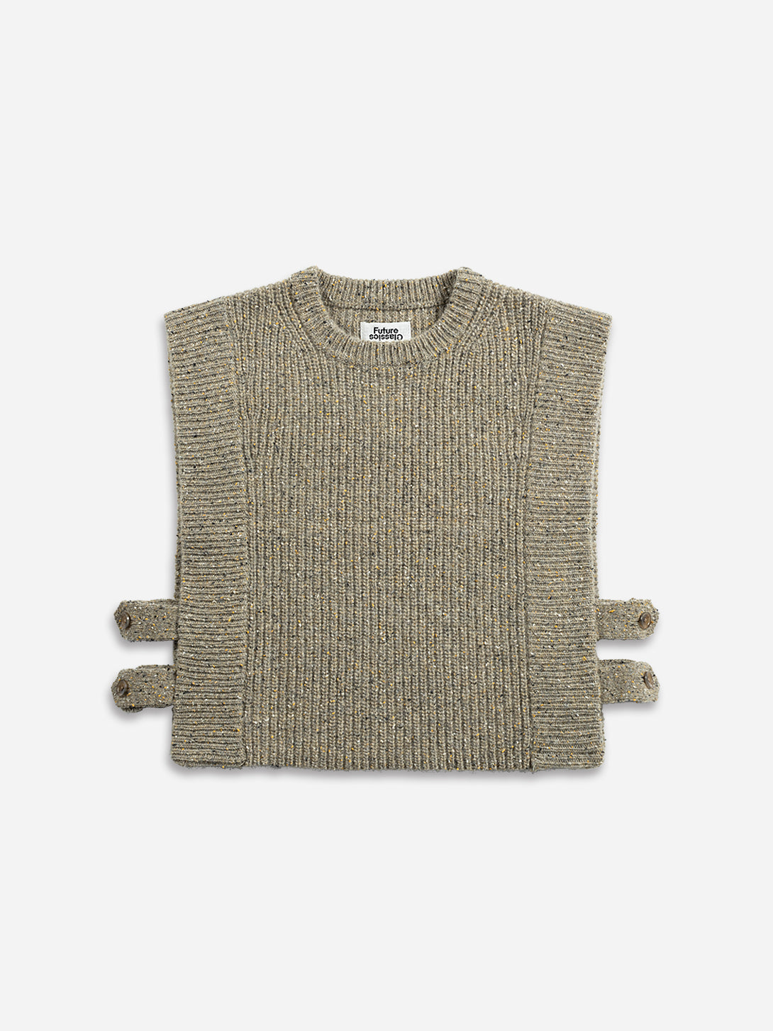 Cropped Boxy Sweater Vest