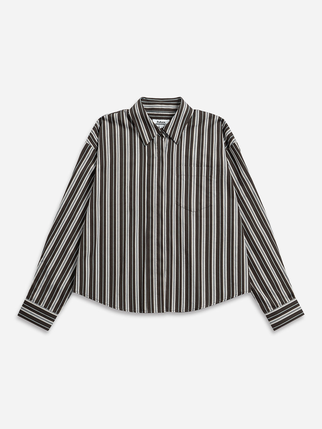 Striped Crop Boxy Shirt