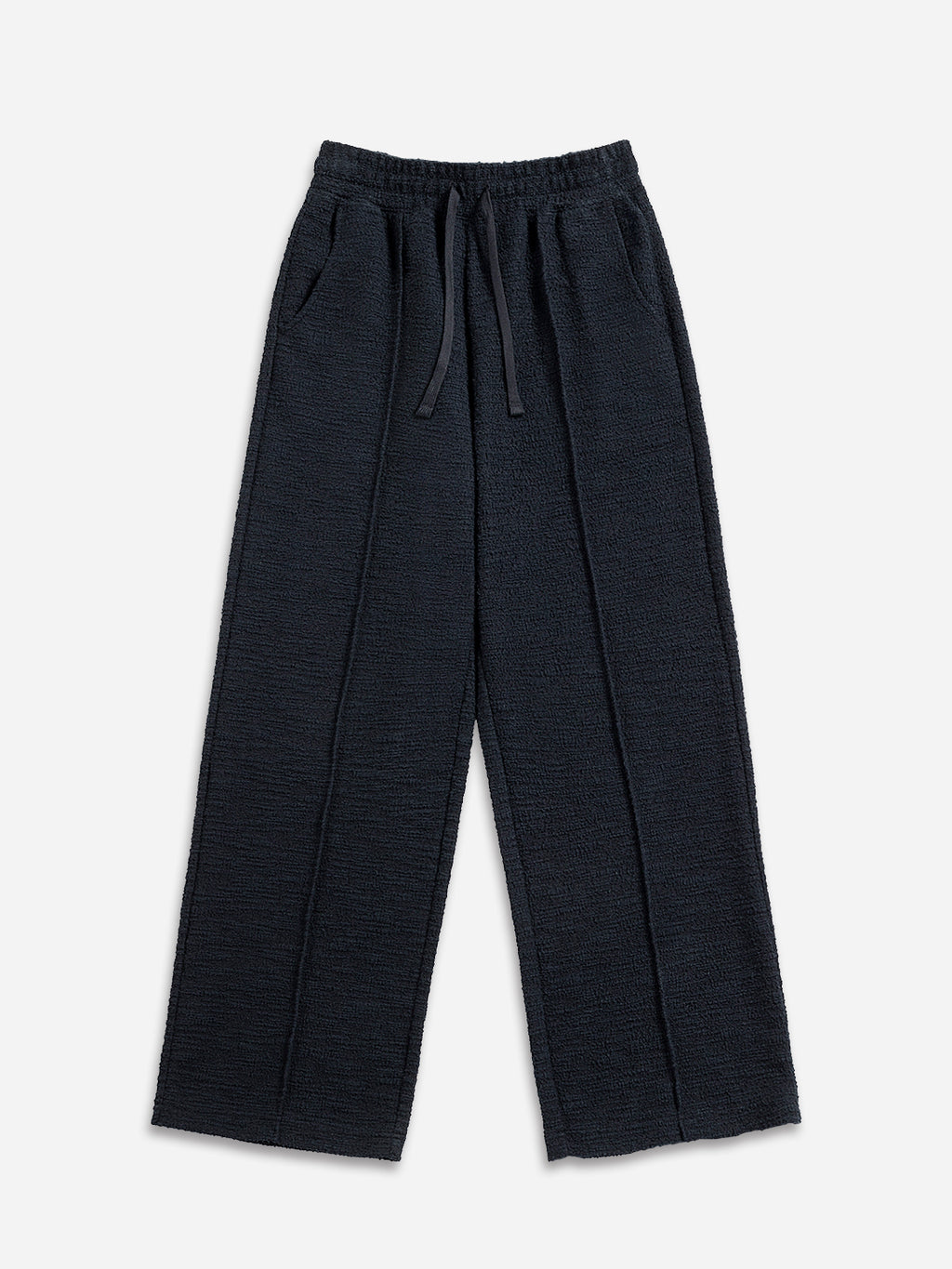 Textured Pintuck Sweatpants