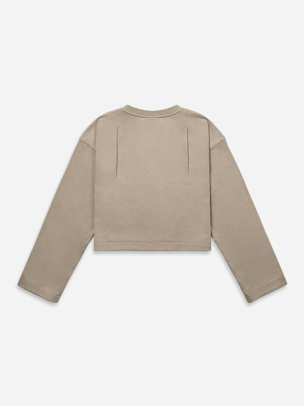 Pleated Shoulder Sweatshirt