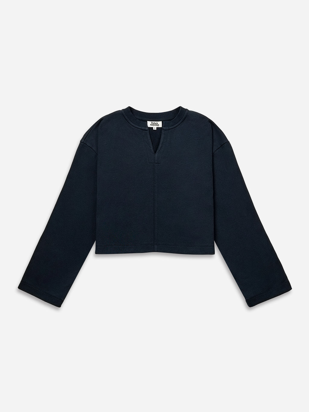 Pleated Shoulder Sweatshirt