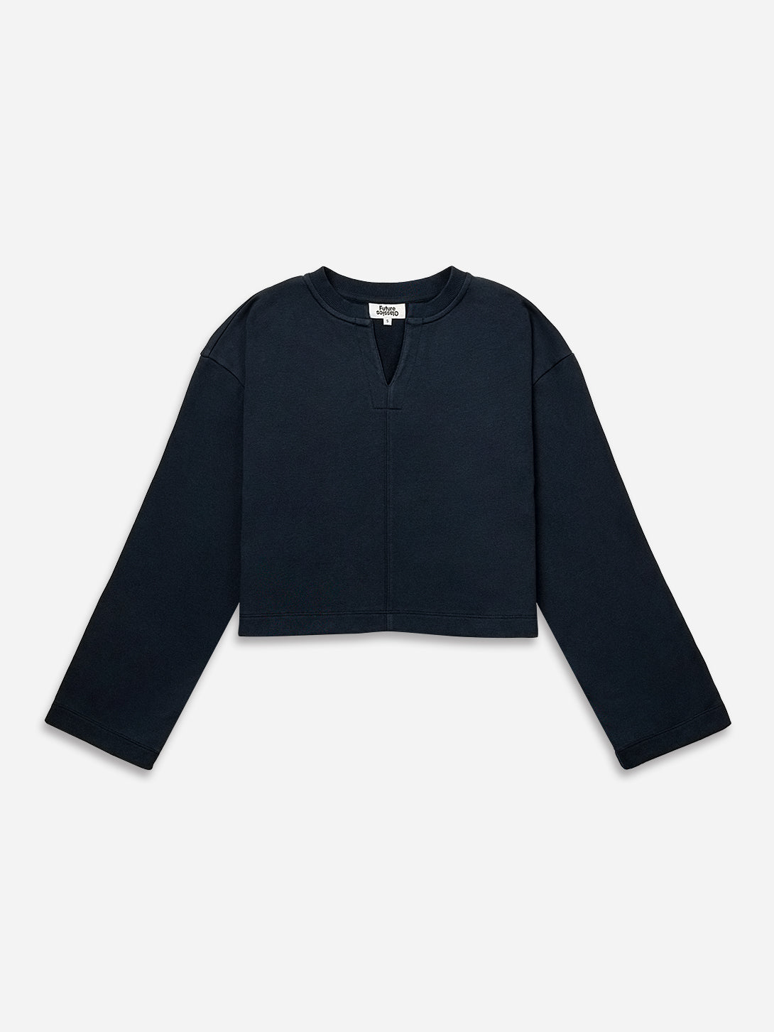 Pleated Shoulder Sweatshirt