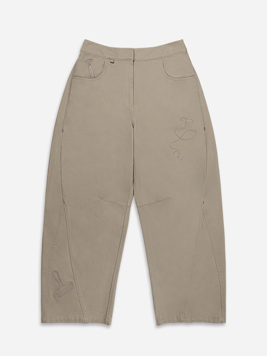 Oeuvres Embroidery Pants