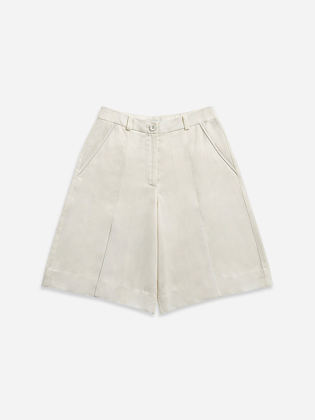 Front Slits Tailored Shorts
