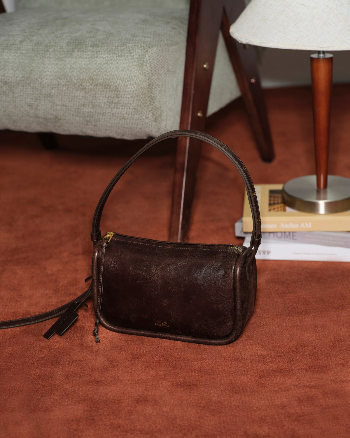 Future Classics small loaf vintage crossbody, chocolate brown