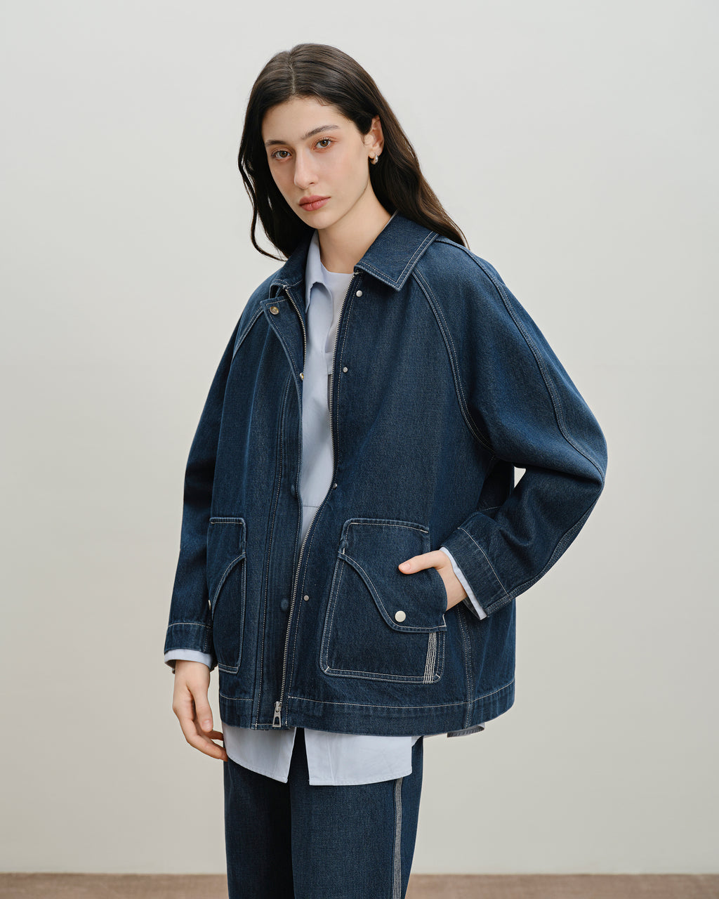 Back Vent Denim Jacket