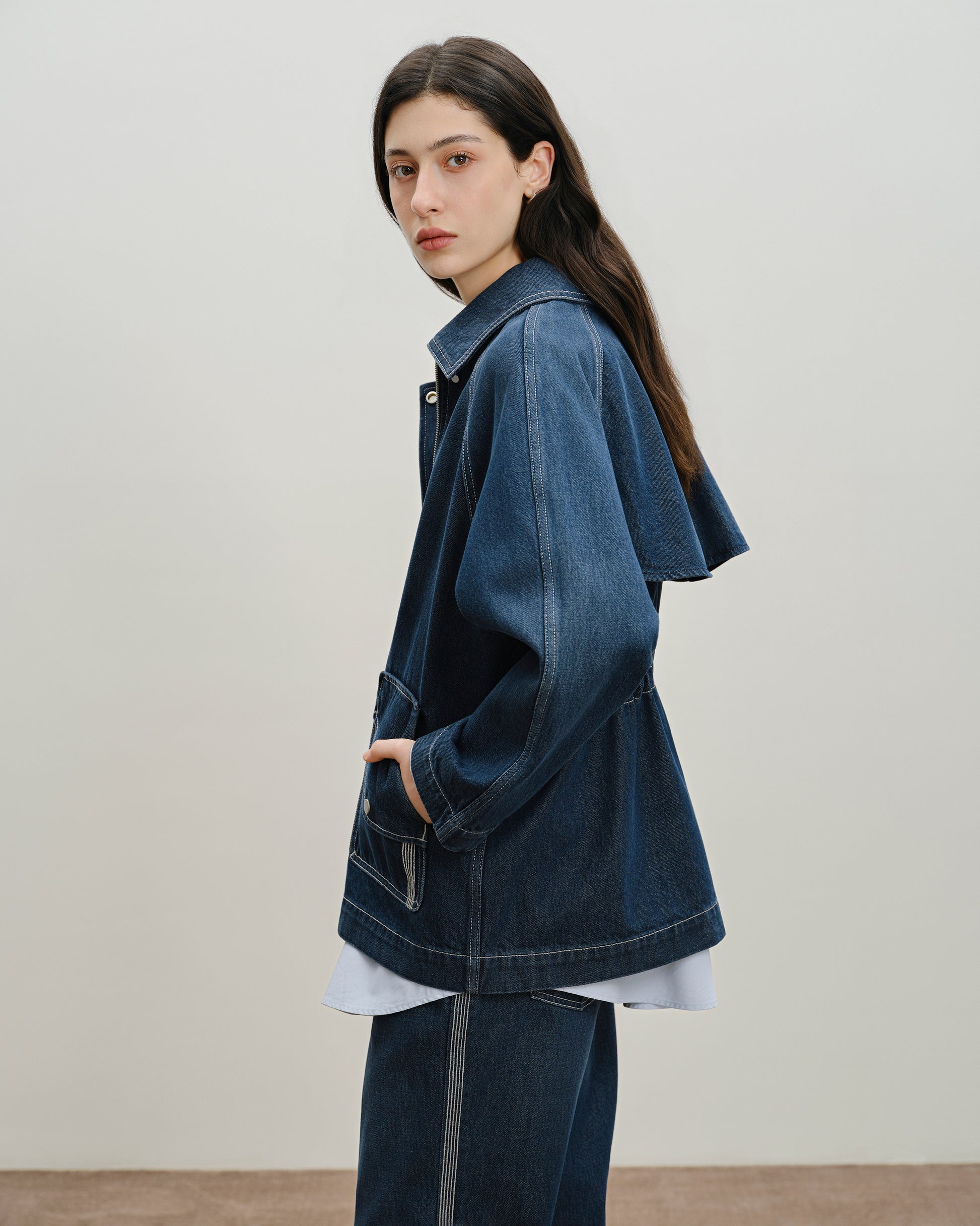 Back Vent Denim Jacket