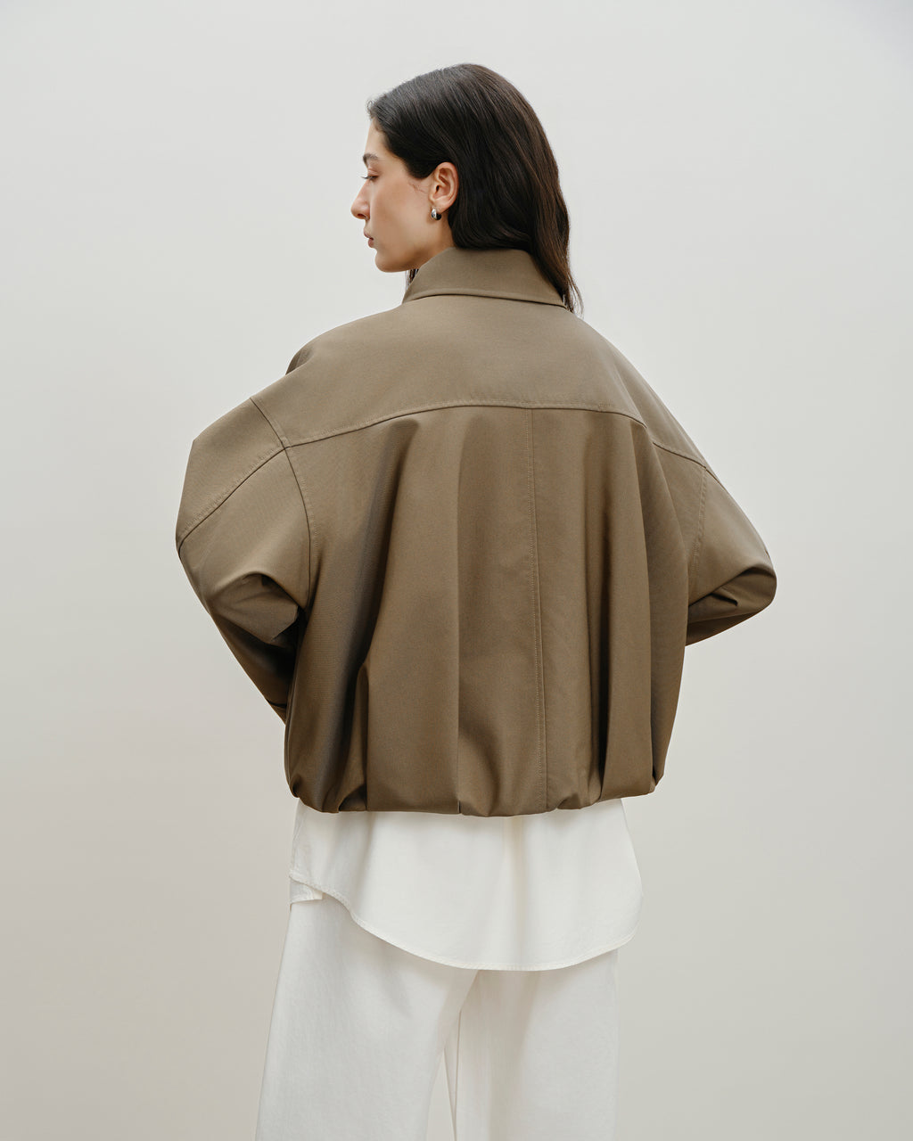 Pleated Cocoon Jacket
