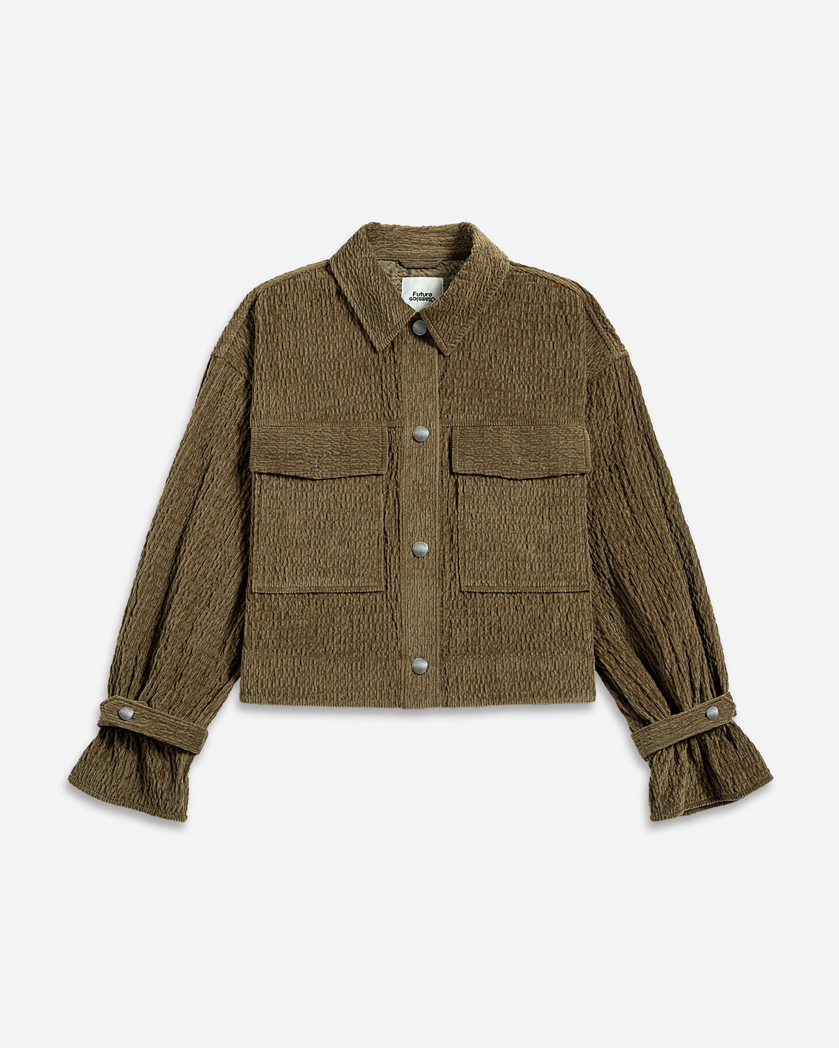 Corduroy Cropped Shirt Jacket