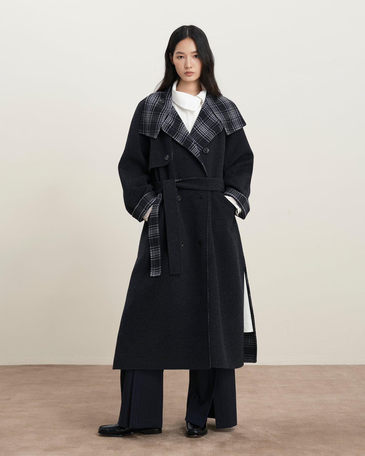 Doubleface Collar Coat