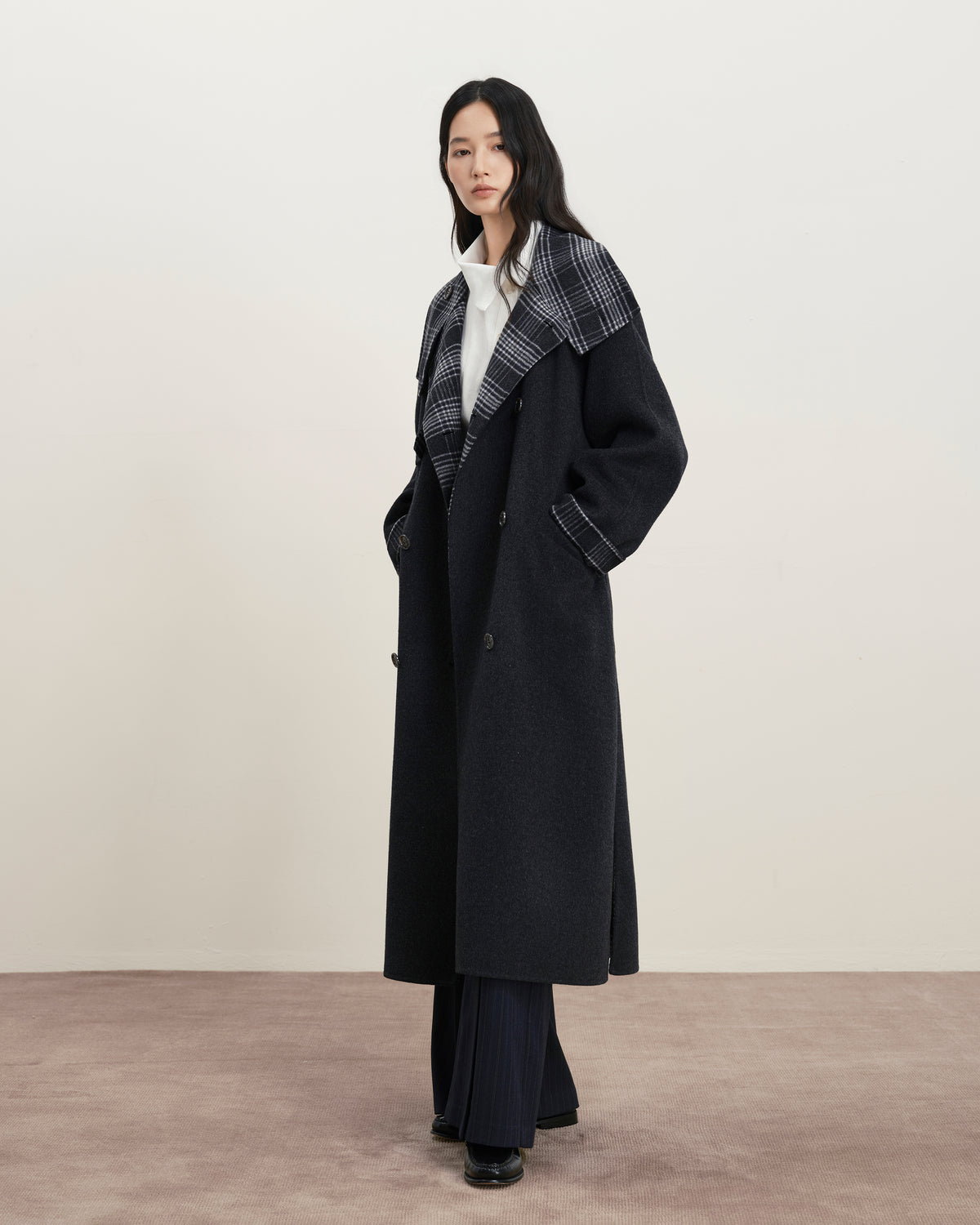 Doubleface Collar Coat