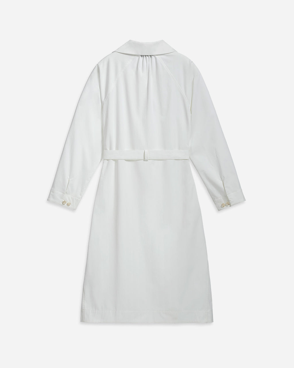 Folded Collar Shirt Dress