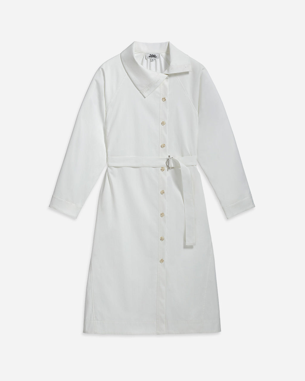 Folded Collar Shirt Dress