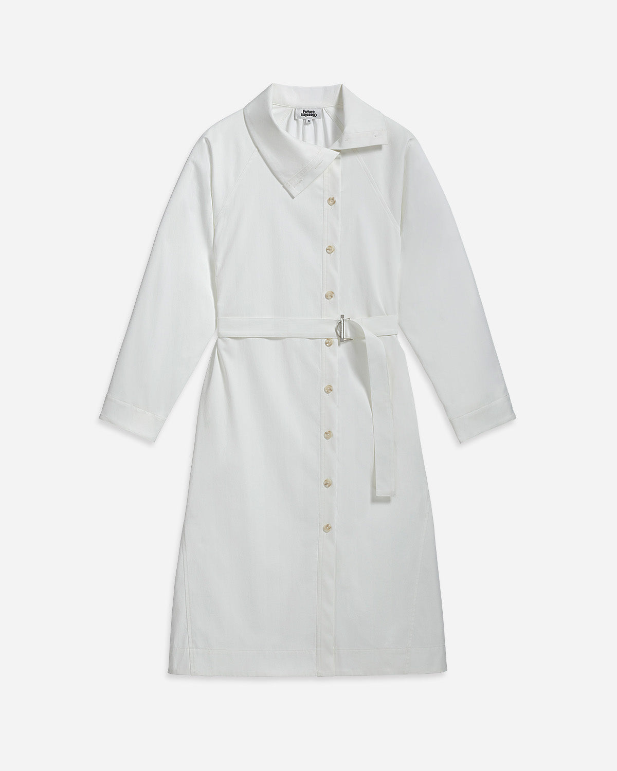Folded Collar Shirt Dress
