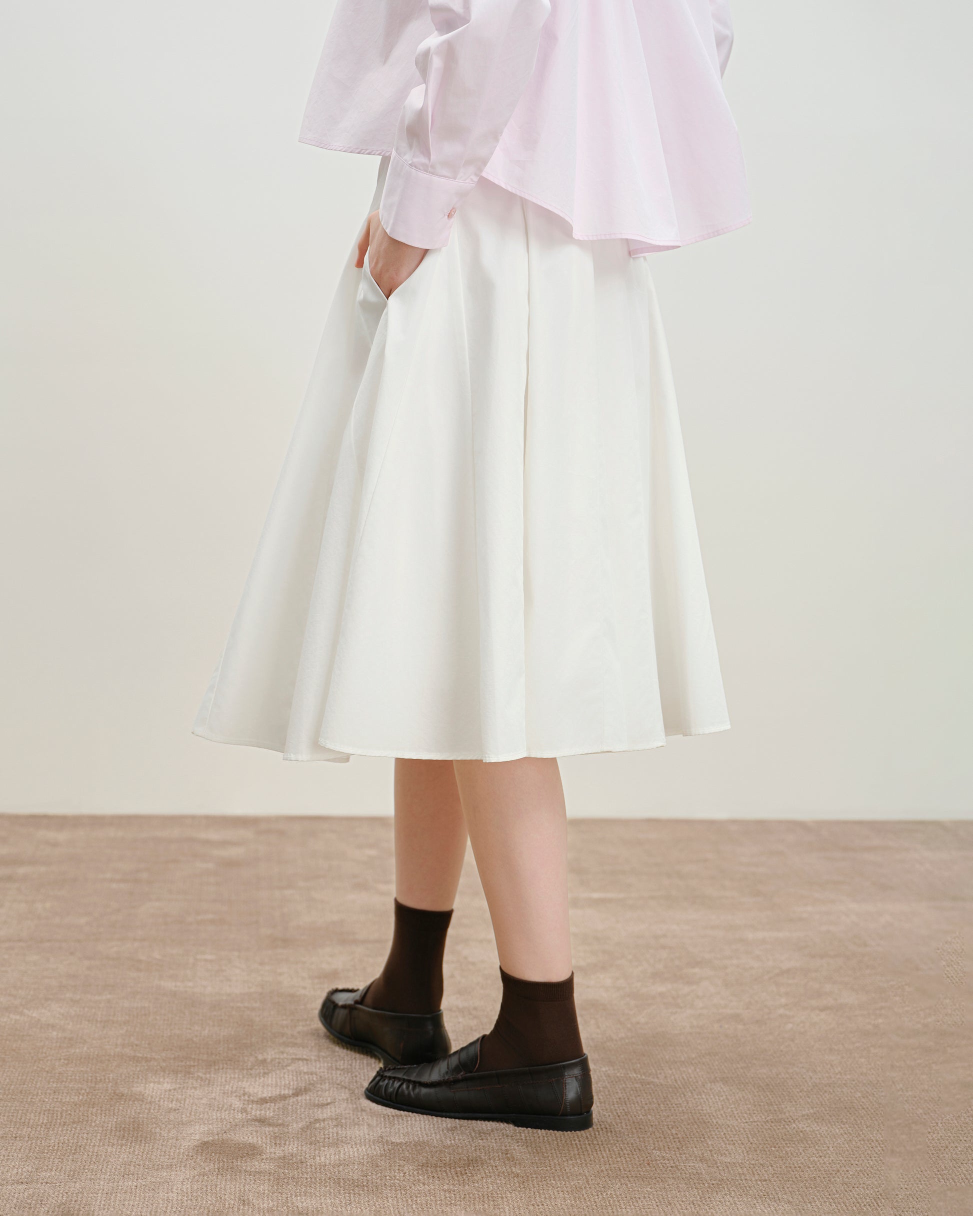 Inverted Pleats Skirt