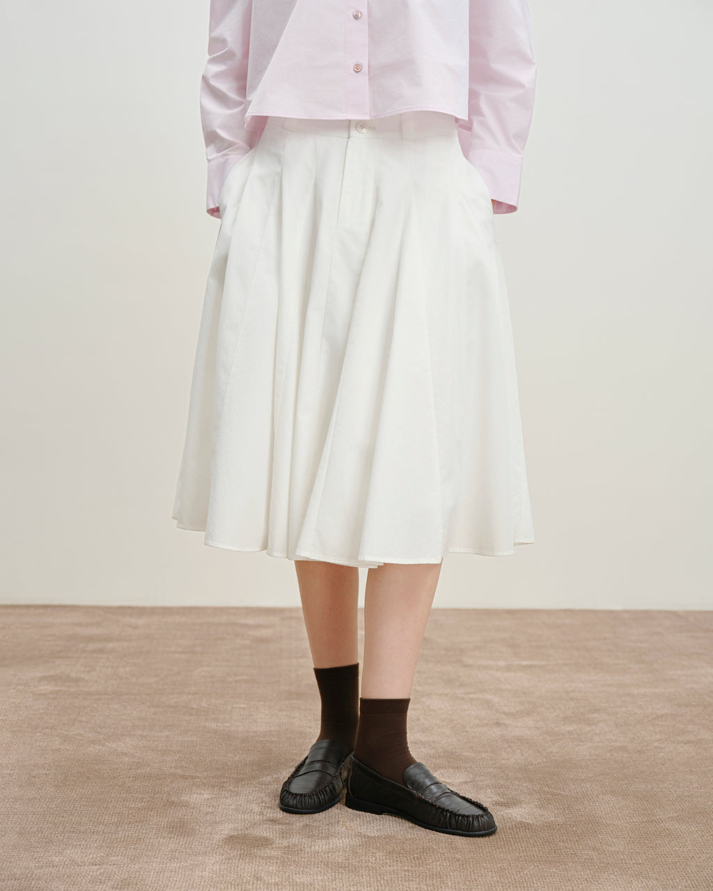 Inverted Pleats Skirt