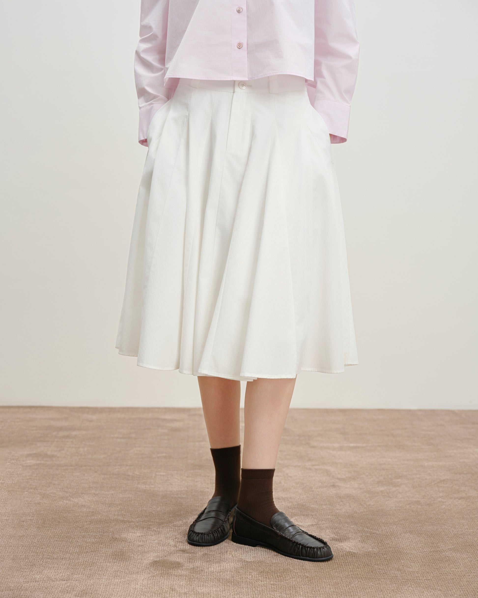 Inverted Pleats Skirt