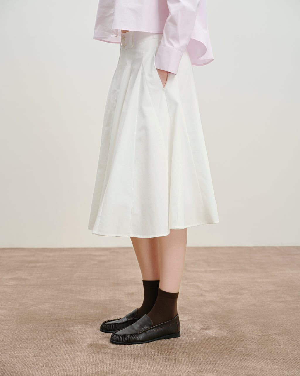 Inverted Pleats Skirt