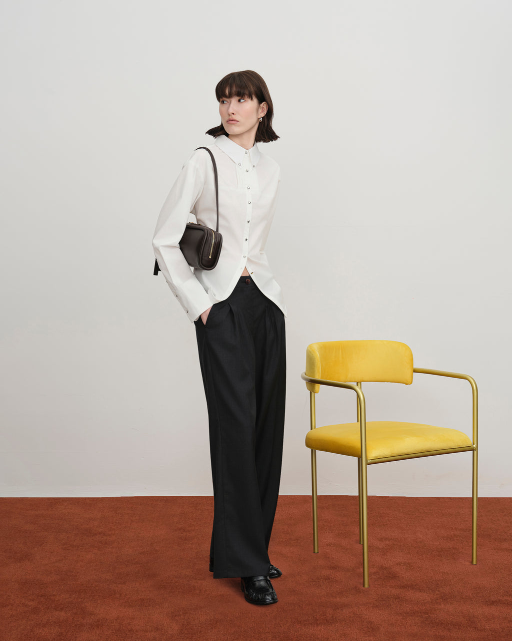 Long Loaf Nappa Clutch