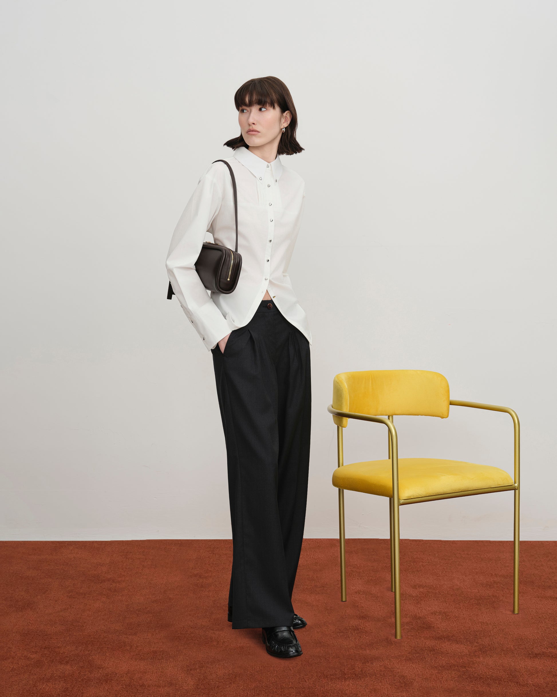 Long Loaf Nappa Clutch