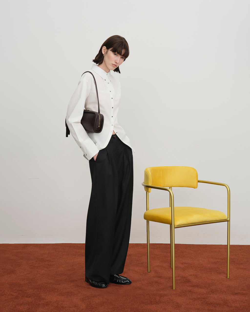 Long Loaf Nappa Clutch