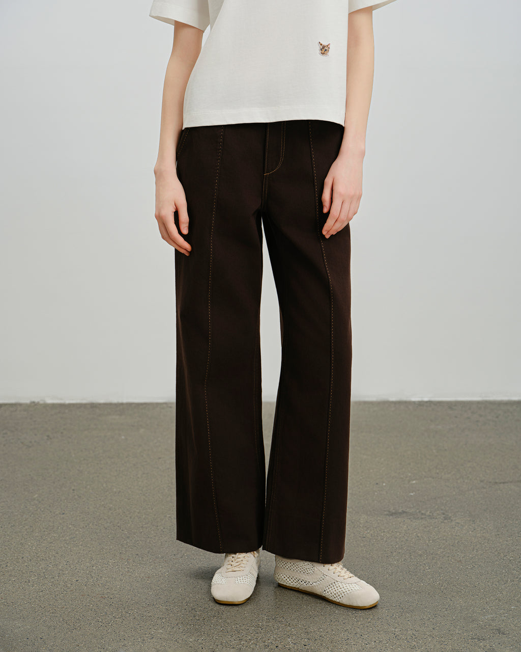 Panel Jeans Coffee Bean