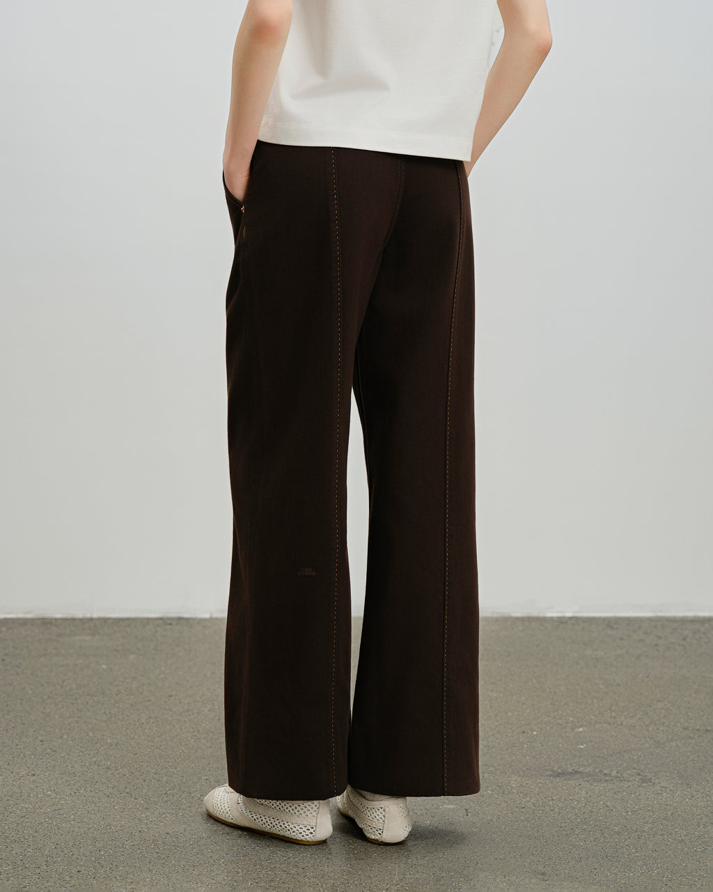 Panel Jeans Coffee Bean