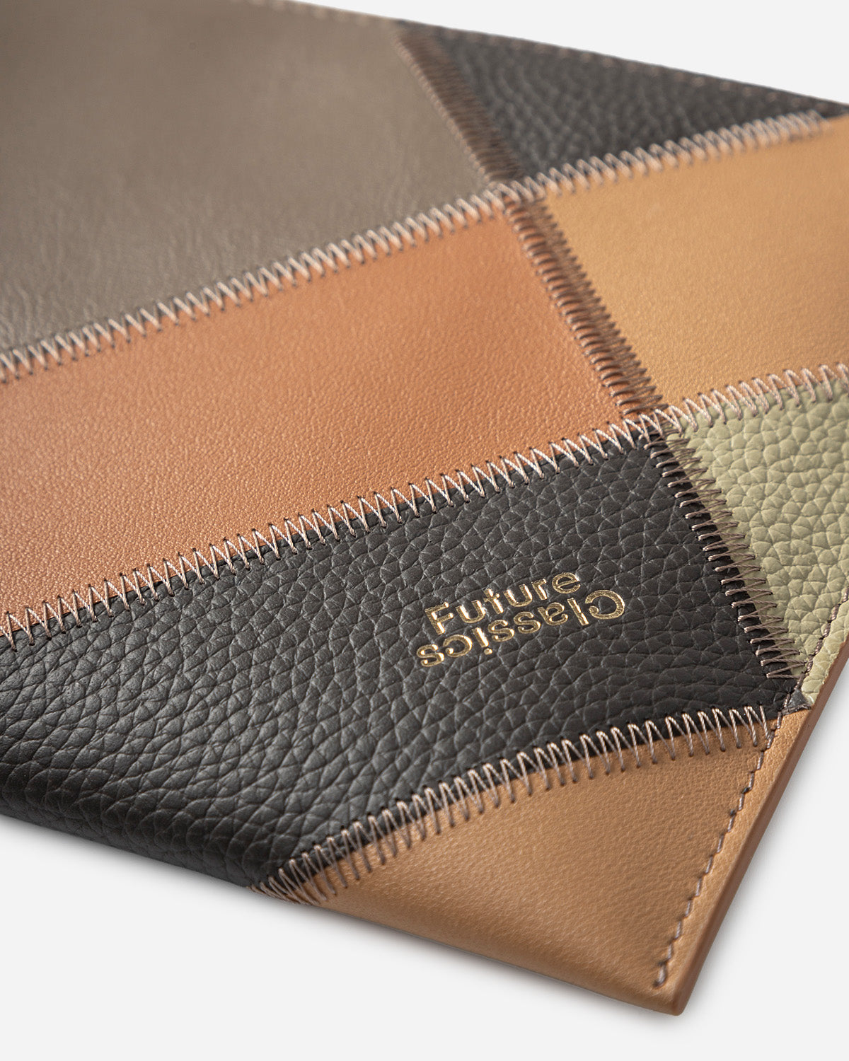 Patchwork Calf Zip Wristlet – Future Classics