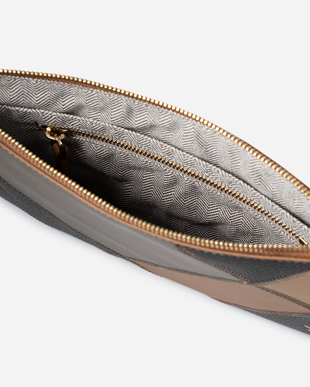 Patchwork Calf Zip Wristlet