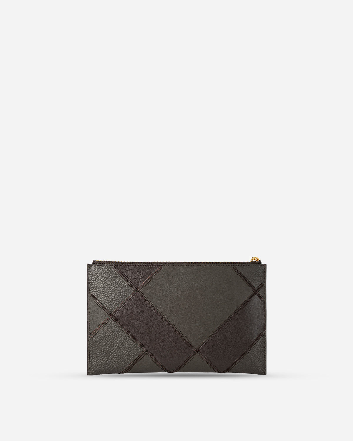 Patchwork Calf Zip Wristlet