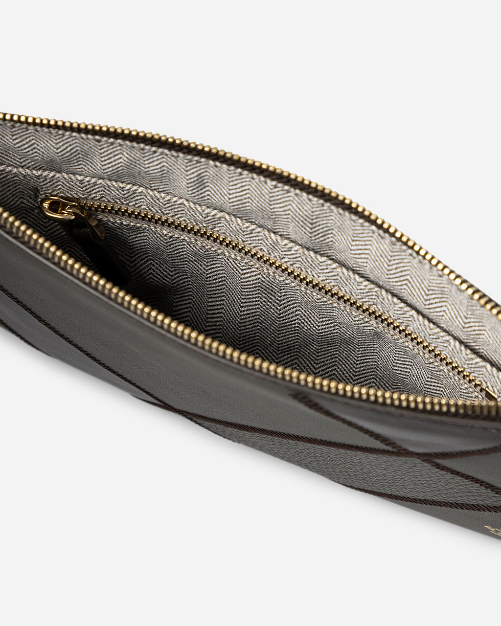 Patchwork Calf Zip Wristlet
