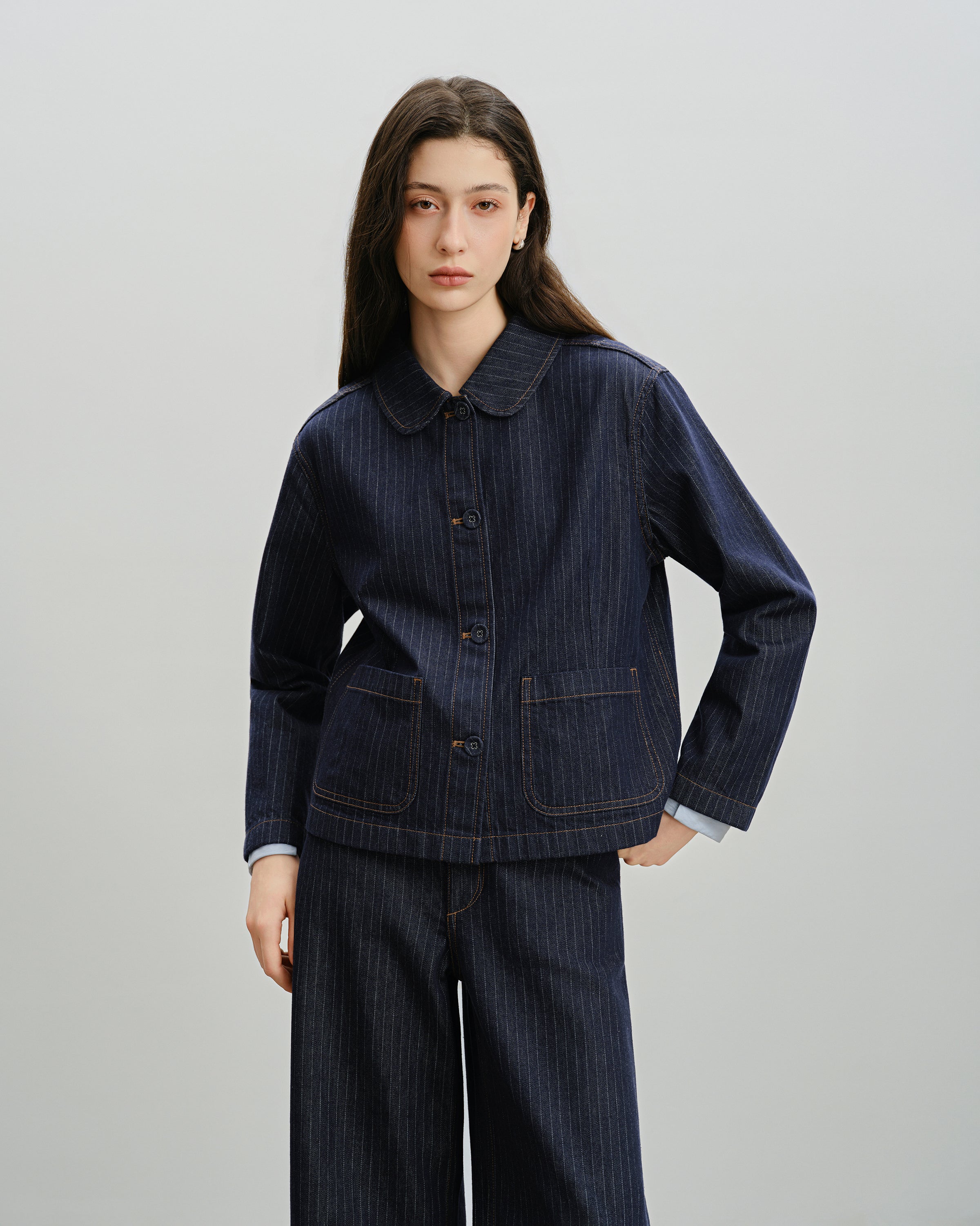 Pinstripe Peter Pan Jacket – Future Classics