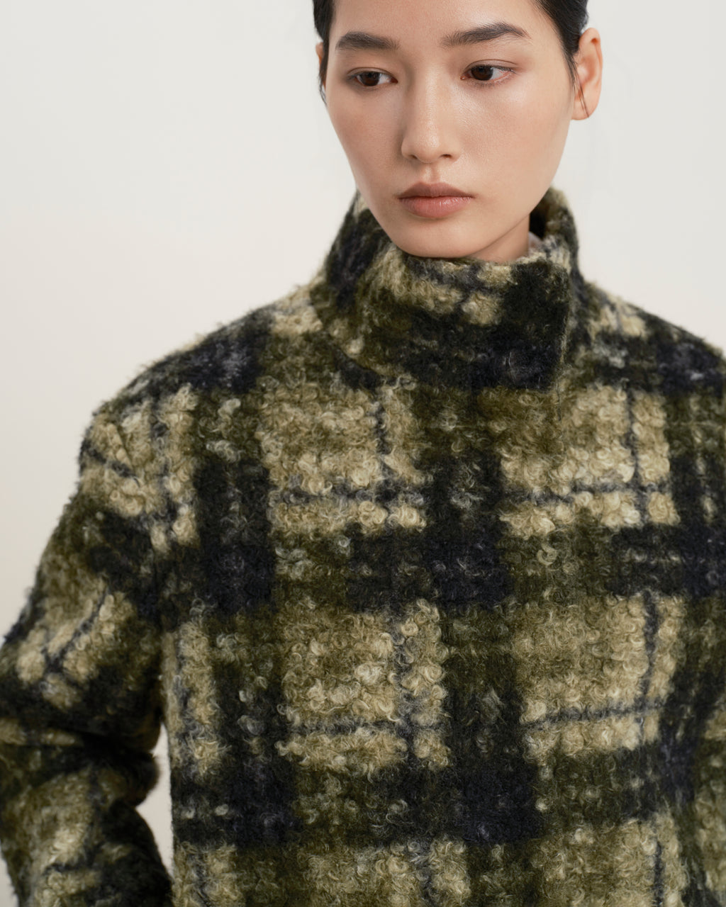 Plaid Teddy Pile Jacket