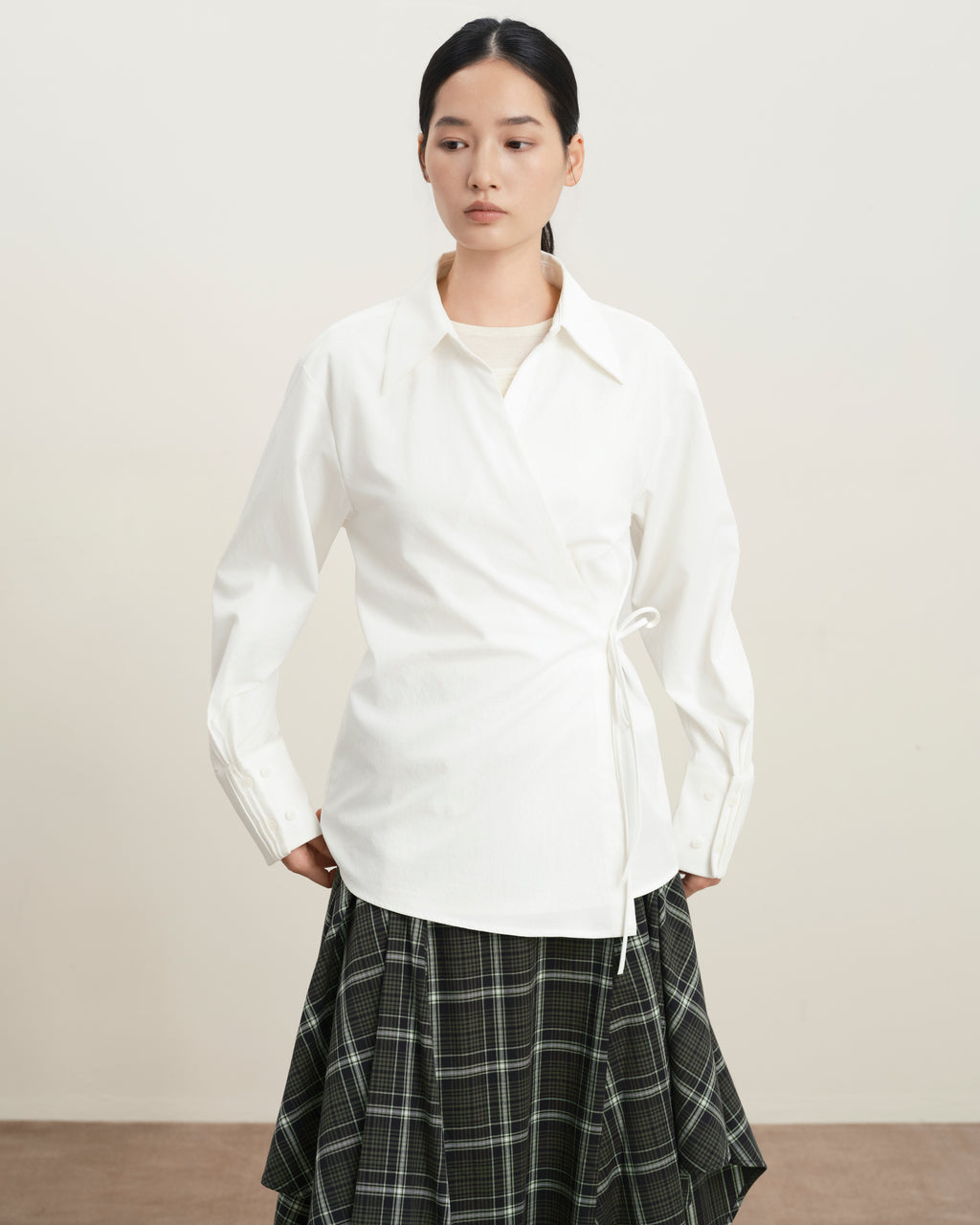 Pleated Sleeves Overshirt
