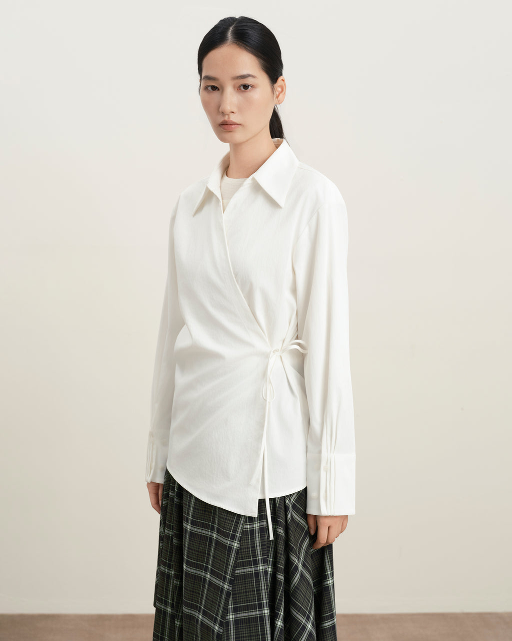 Pleated Sleeves Overshirt