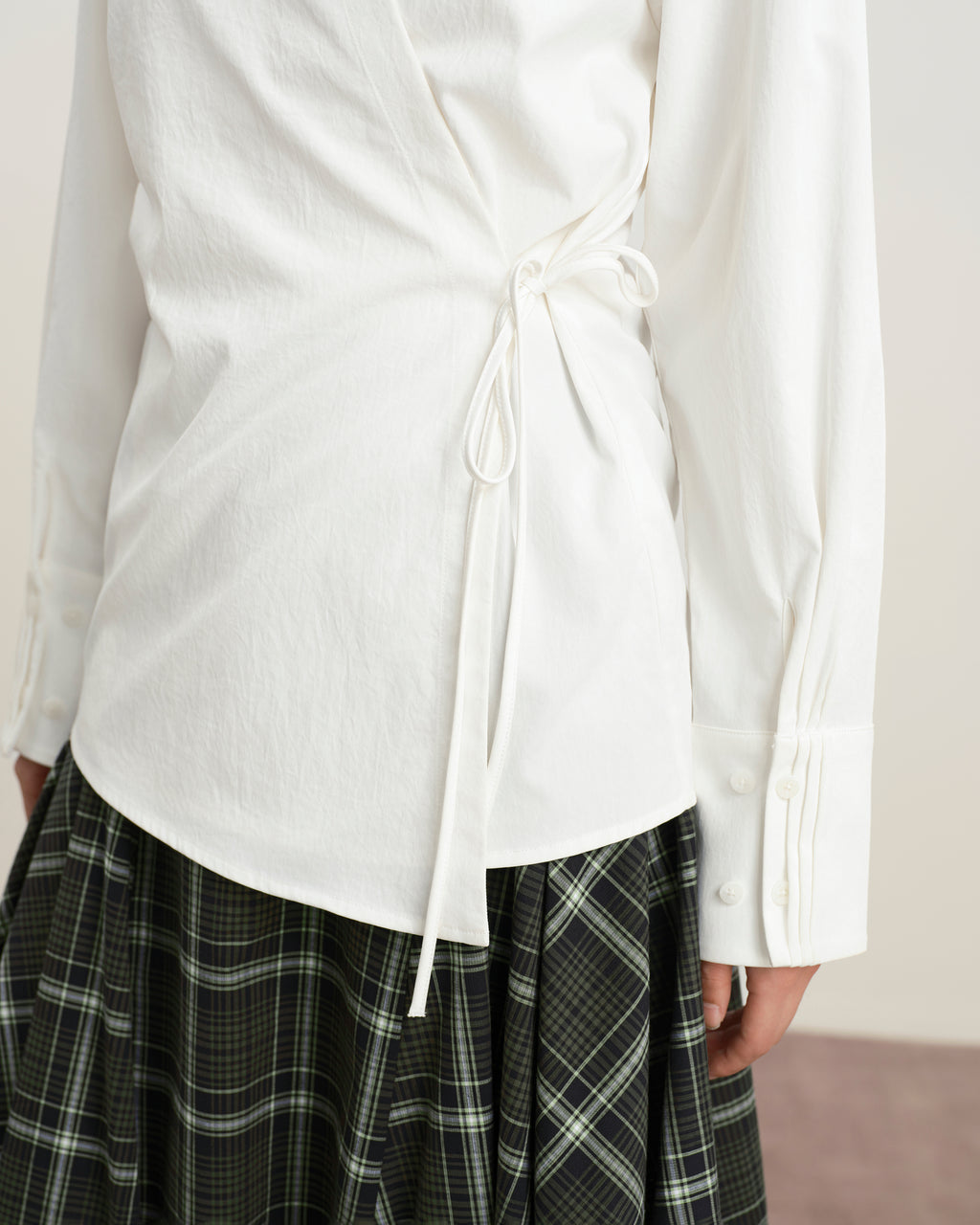 Pleated Sleeves Overshirt