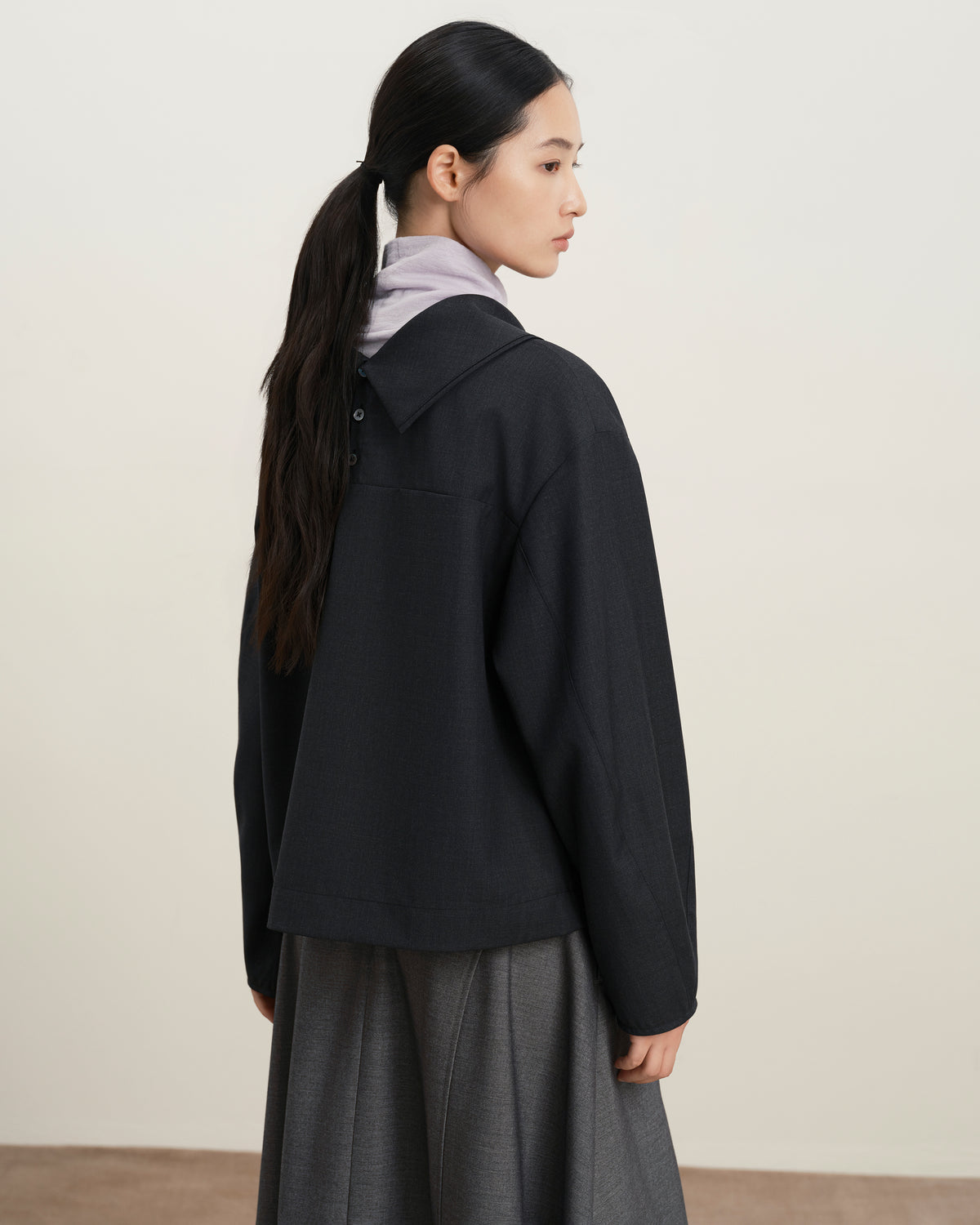 Reversed Collar Top