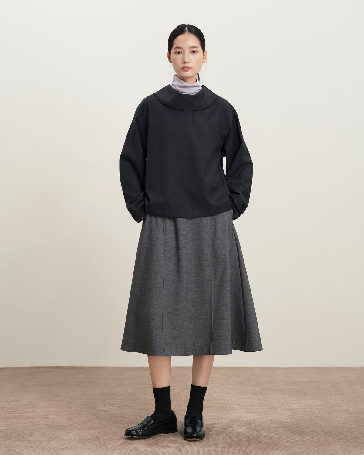 Reversed Collar Top