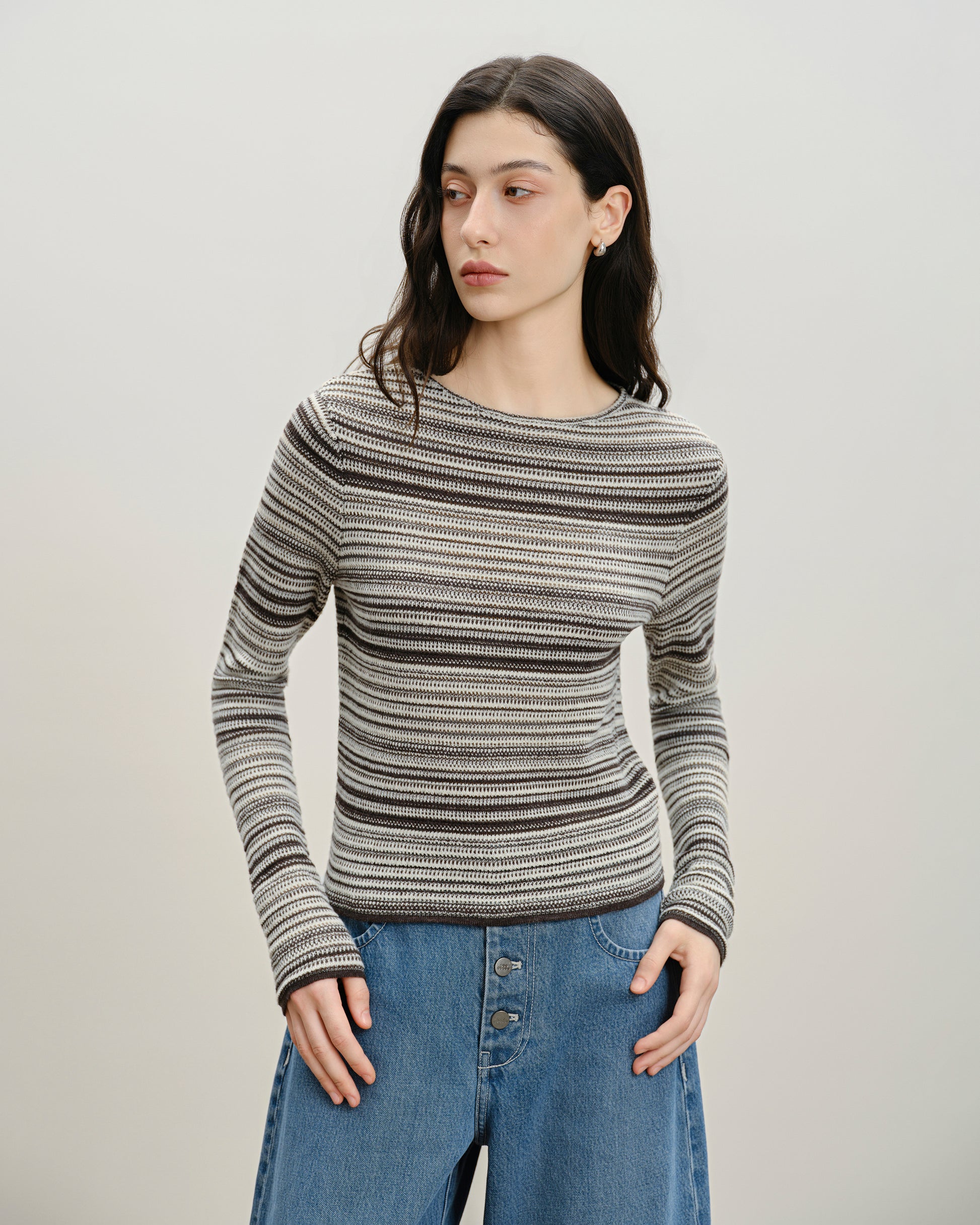Striped Crewneck Pullover