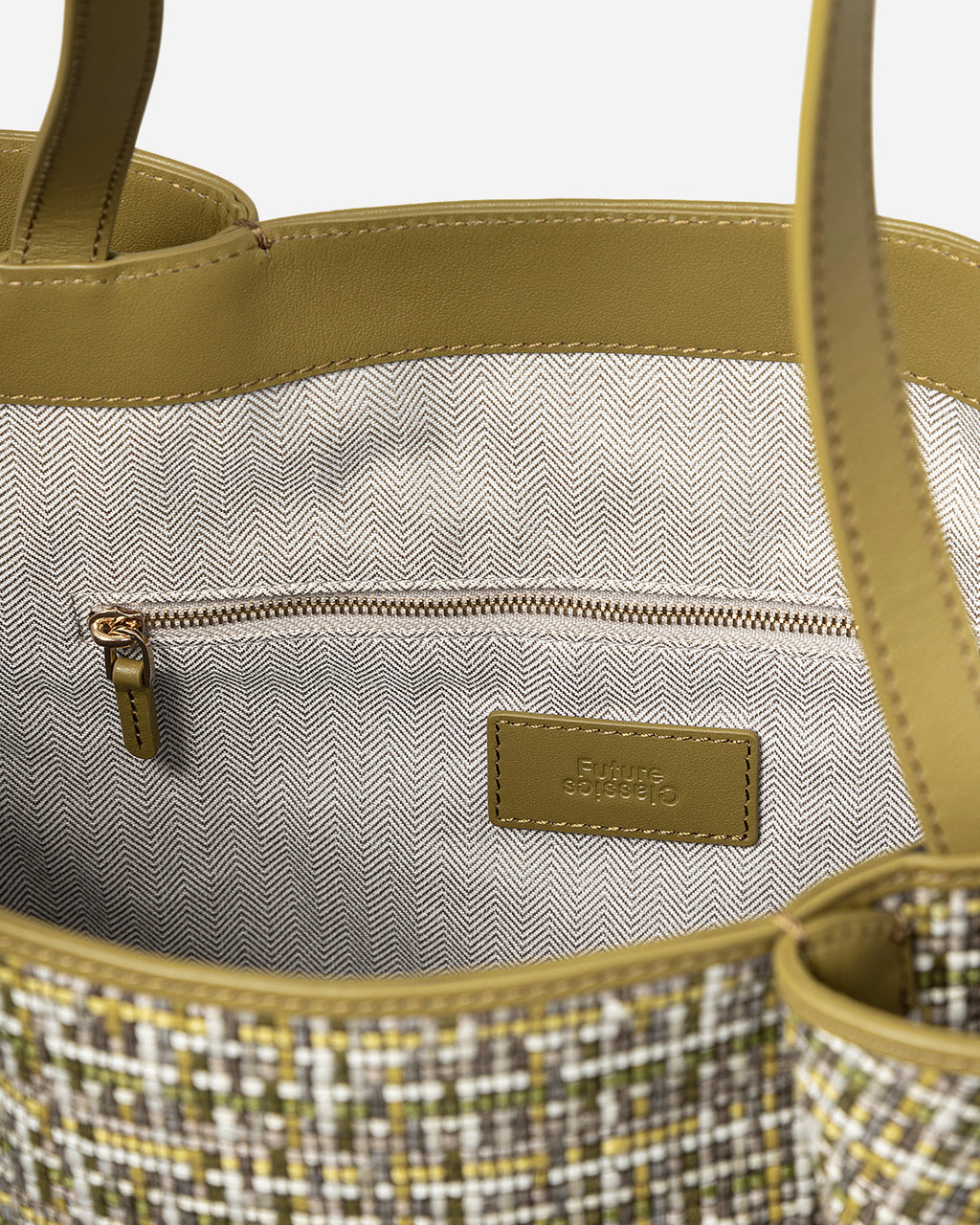 Large Lamp Shade Tweed Tote