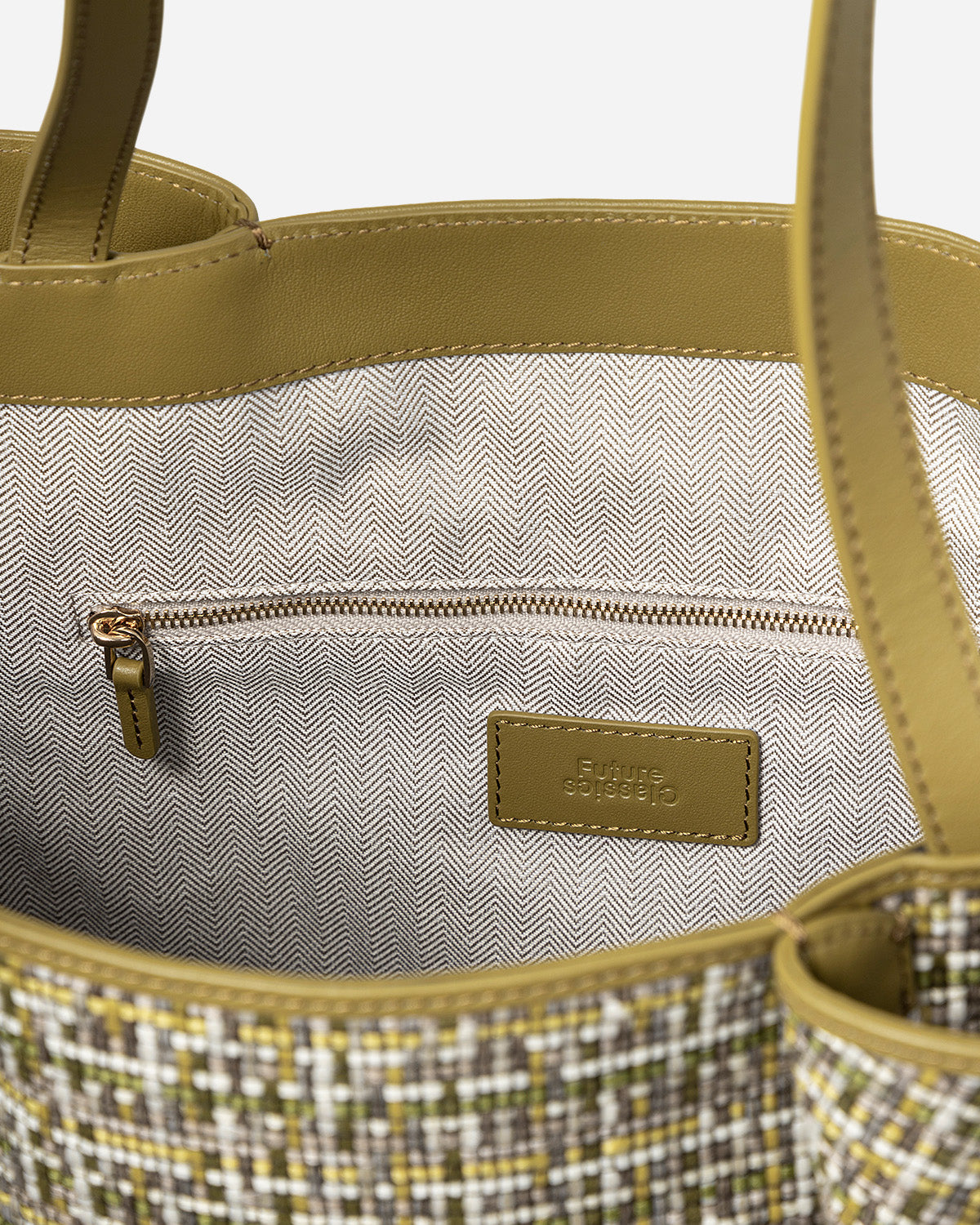 Large Lamp Shade Tweed Tote